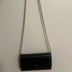 Kate Spade Black Crossbody Bag with Chain Strap